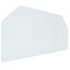 vidaXL Plaque en verre de chemin&eacute;e Transparent 120 x 60 cm Verre