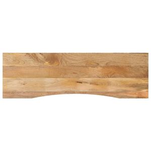 vidaXL Dessus de bureau avec courbe 160x50x2,5 cm manguier massif brut