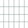 vidaXL Cl&ocirc;ture avec poteau Vert 0,4 x 25 m Acier et PVC