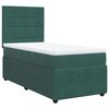 vidaXL Sommier &agrave; lattes de lit avec matelas Vert fonc&eacute; 90x200 cm