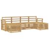 vidaXL Ensemble de canap&eacute;s d'ext&eacute;rieur 6 pcs Blanc 253 x 122,5 x 73 cm
