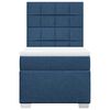 vidaXL Sommier &agrave; lattes de lit avec matelas Bleu 100x200 cm Tissu