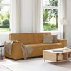 vidaXL Canap&eacute; &agrave; 3 places Marron 220x78x84 cm Velours