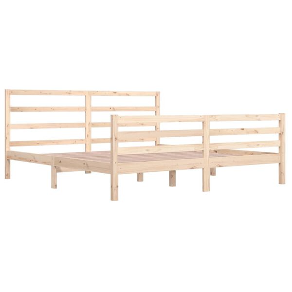 vidaXL Cadre de lit sans matelas bois massif de pin 200x200 cm