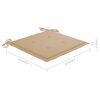 vidaXL Chaises de jardin empilables avec coussins lot de 6 Teck solide