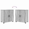 vidaXL Ensemble de mobilier de salle de bain 5 pcs Gris Sonoma