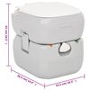 vidaXL Ensemble de toilette et support de lavage des mains de camping