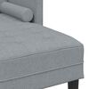vidaXL Ensemble de Canap&eacute;s avec coussin 2 pcs Gris clair Polyester