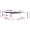vidaXL Cadre de lit sans matelas ch&ecirc;ne sonoma 160x200 cm