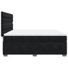 vidaXL Sommier &agrave; lattes de lit avec matelas Noir 180x200 cm Velours
