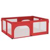 vidaXL Parc pour bébé avec 2 portes Rouge Tissu Oxford