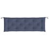 vidaXL Coussin de banc de jardin bleu marine 150x50x7 cm tissu oxford