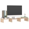 vidaXL Support pour moniteur 60x24x10,5 cm Bois de pin solide