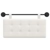 vidaXL T&ecirc;te de lit suspendue Blanc 100 x 55 x 5 cm Simili cuir