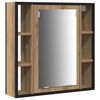 vidaXL Ensemble de mobilier de salle de bain 3 pcs Ch&ecirc;ne artisanal