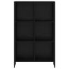 vidaXL Biblioth&egrave;que Ch&ecirc;ne noir 99,5 x 30 x 108,5 cm Bois d'ing&eacute;nierie