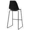 vidaXL Ensemble de bar 5 pcs Plastique Noir