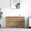vidaXL Buffets 2 pcs Ch&ecirc;ne artisanal 60 x 35 x 70 cm Bois d'ing&eacute;nierie