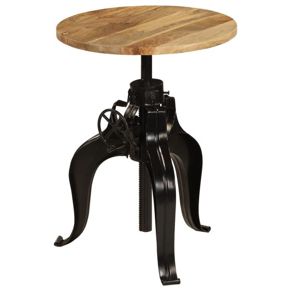 vidaXL Table de bar Bois de manguier massif 60 x (76-110) cm