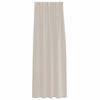 vidaXL Rideau en Voile 2 pcs Couleur sable 260 x 140 cm Polyester