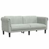 vidaXL Ensemble de canap&eacute;s 3 pcs gris clair velours