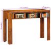 vidaXL Table console 110x35x75 cm bois massif d'acacia