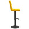 vidaXL Tabourets de bar lot de 2 jaune moutarde velours