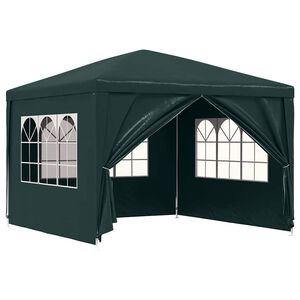 vidaXL Tente de r&eacute;ception 3 x 3 m Vert
