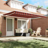 vidaXL Auvent R&eacute;tractable Orange et marron 400 &times; 300 cm