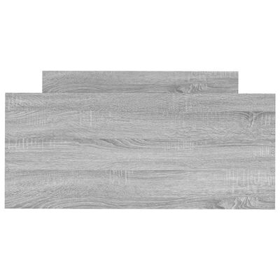 vidaXL Cadre de lit sonoma gris 100x200 cm bois d'ingénierie