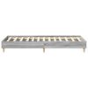 vidaXL Cadre de lit sans matelas sonoma gris 100x200 cm