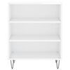 vidaXL Buffet blanc brillant 57x35x70 cm bois d'ing&eacute;nierie