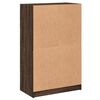 vidaXL Buffet haut avec portes ch&ecirc;ne marron bois d'ing&eacute;nierie