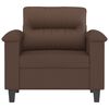 vidaXL Fauteuil Marron 60 cm Similicuir