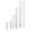 vidaXL Lits sur&eacute;lev&eacute;s en gabion 4 pcs 30x30x50/100/150/200 cm Fer