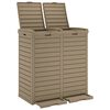 vidaXL Poubelle d'ext&eacute;rieur marron clair 78x41x86 cm polypropyl&egrave;ne