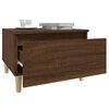vidaXL Tables d'appoint 2 pcs Ch&ecirc;ne marron 50x46x35 cm Bois ing&eacute;nierie
