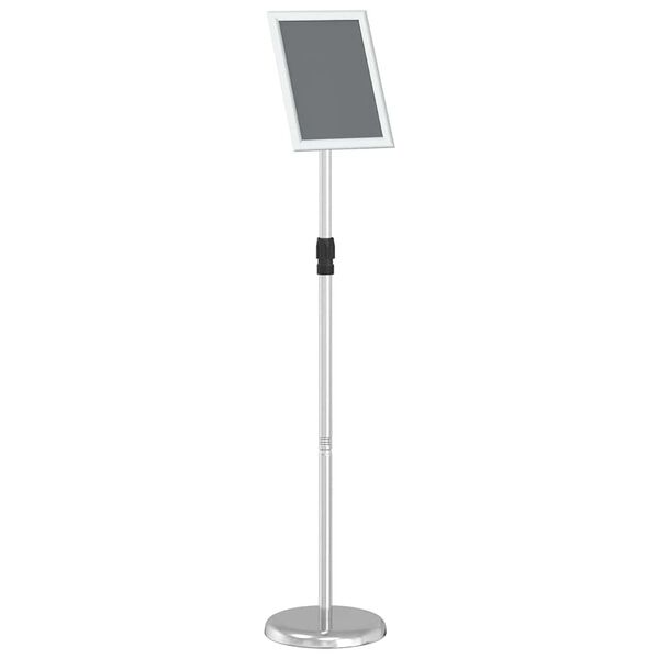 vidaXL Pr&eacute;sentoirs de salon Argent 25 x 25 x 125 cm Aluminium