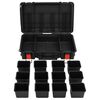 vidaXL Mallette de transport portable noir 56,5x34x16 cm PP