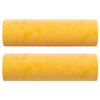 vidaXL Canap&eacute; 2 places oreillers et coussins Jaune clair 120cm Velours