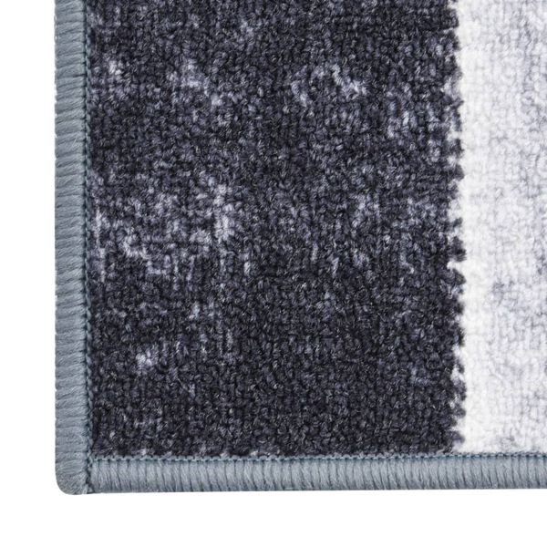 vidaXL Tapis de couloir Gris 80x350 cm