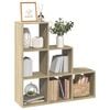 vidaXL &Eacute;tag&egrave;re s&eacute;paratrice de pi&egrave;ce 3 niveaux ch&ecirc;ne sonoma 99x29x99 cm