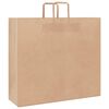vidaXL Sacs en papier 250 pcs avec poign&eacute;es marron 54x15x49 cm