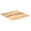 vidaXL Dessus de table Bois de manguier solide 25-27 mm 70x70 cm