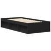 vidaXL Cadre de lit sans matelas noir 75x190 cm