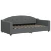vidaXL Lit de repos sans matelas gris fonc&eacute; 90x190 cm tissu