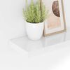 vidaXL &Eacute;tag&egrave;re murale flottante Blanc brillant 40x23x3,8 cm MDF
