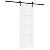 vidaXL Porte coulissante Blanc 78 x 211 cm Pin massif