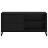 vidaXL Meuble TV Ch&ecirc;ne noir 100 x 36 x 49,5 cm Bois d'ing&eacute;nierie