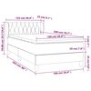 vidaXL Sommier &agrave; lattes de lit avec matelas Vert fonc&eacute; 100x200 cm